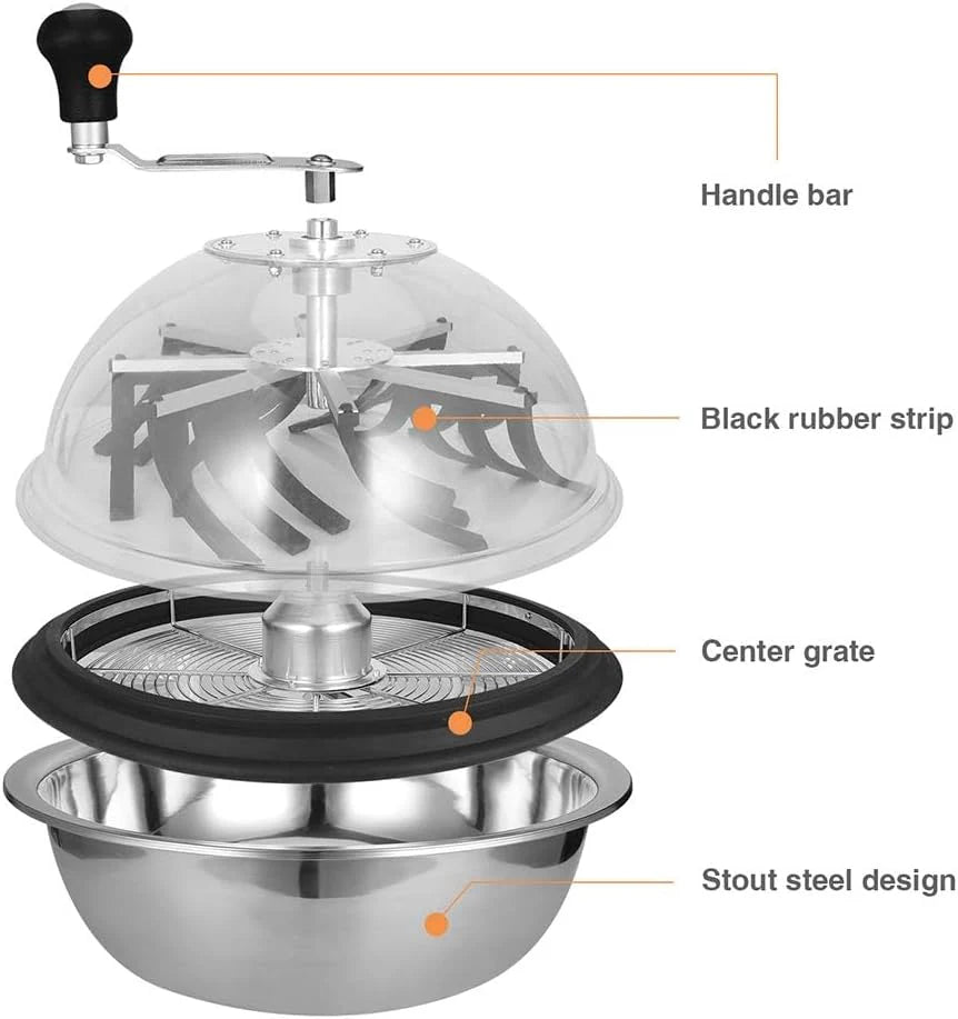 16-inch blade trimmer, using a twisted rotation cutting method, suitable for trimming plant buds and flowers. Equipped with upgraded gears, with sharp blades (2 serrated blades and 2 straight blades)1 pcs