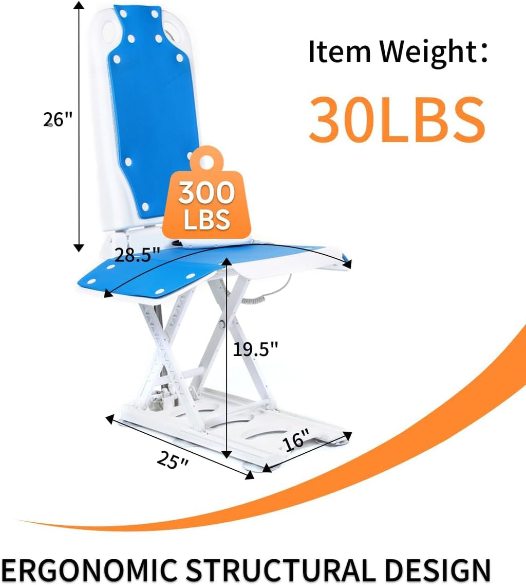 Electric Chair Lift, Get Up from Floor, Floor Lift for Elderly, Can be Raised to 20 ? Help You Stand Up Again, Support Up to 300 LBS, Item Weight 30 LBS