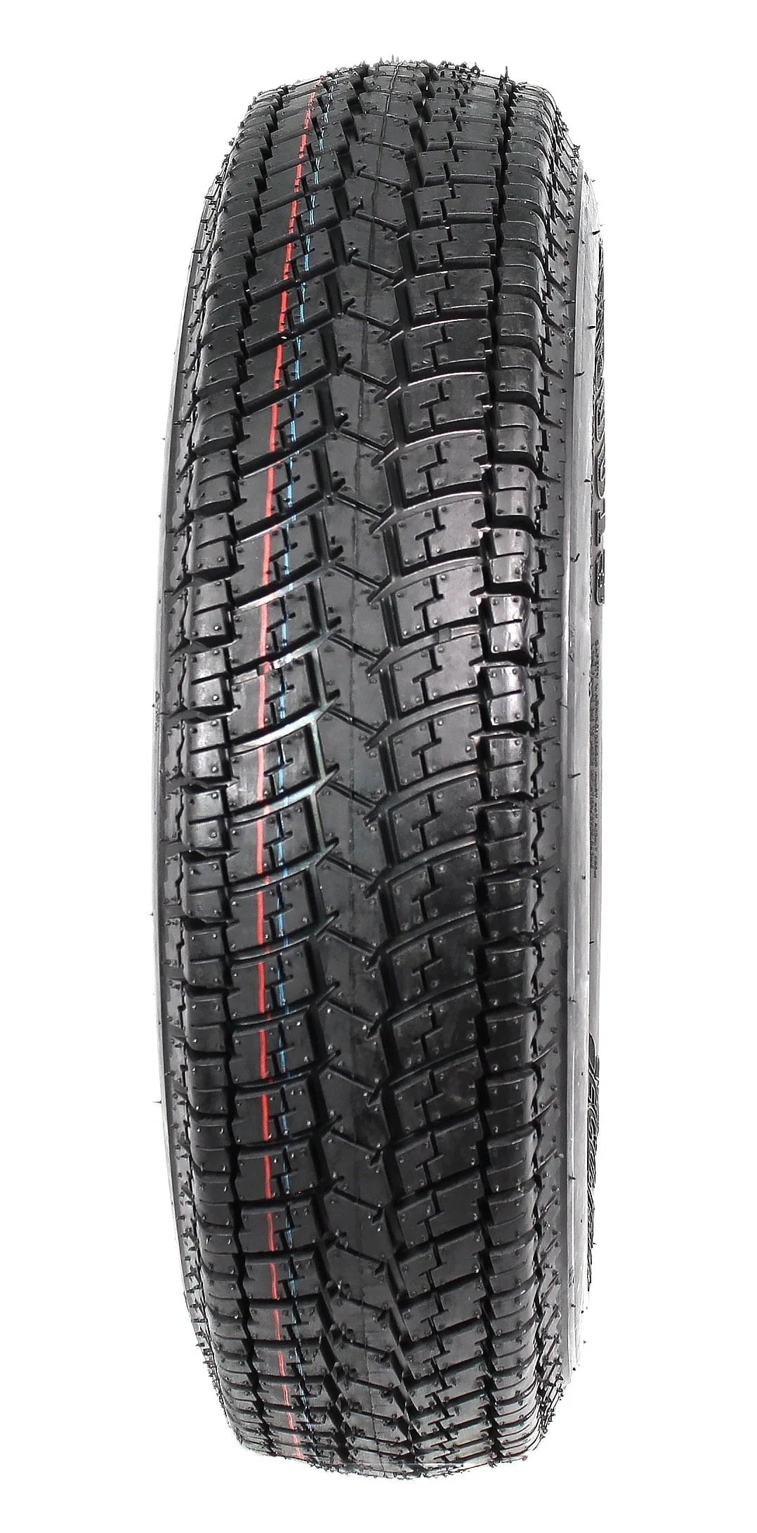 2-pack trailer tires and rims ST175/80D13 175/80 13 B78-13 LRC 5-hole white spoked wheel