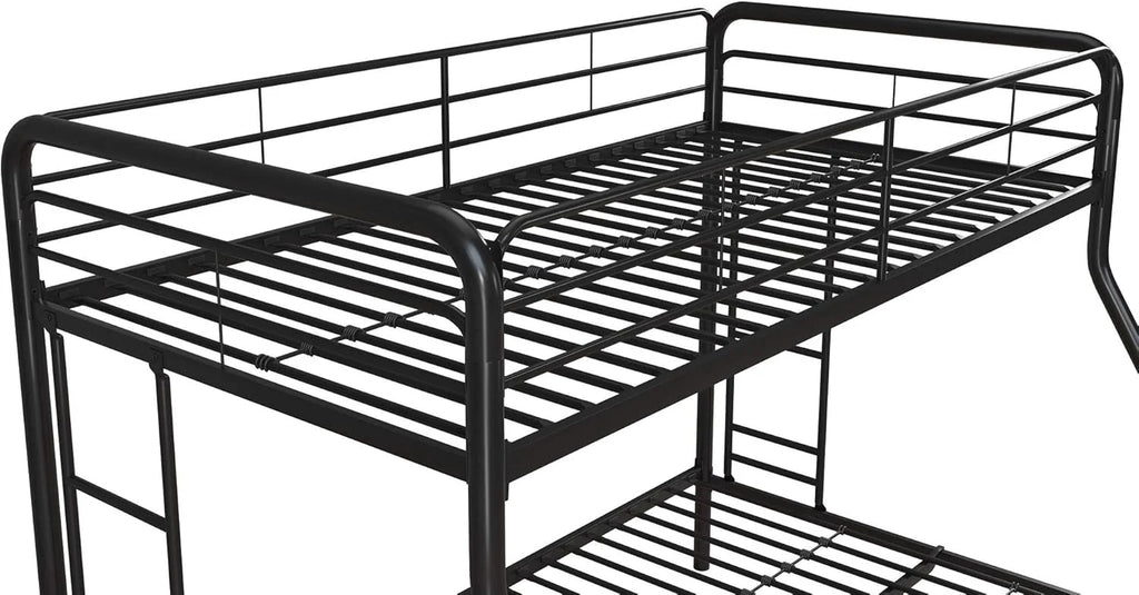 DHP Dusty Twin Over Full Metal Bunk Bed, Off White1 pcs