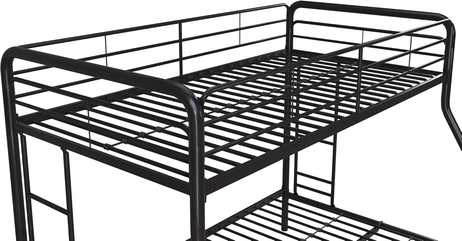 DHP Dusty Twin Over Full Metal Bunk Bed, Off White1 pcs