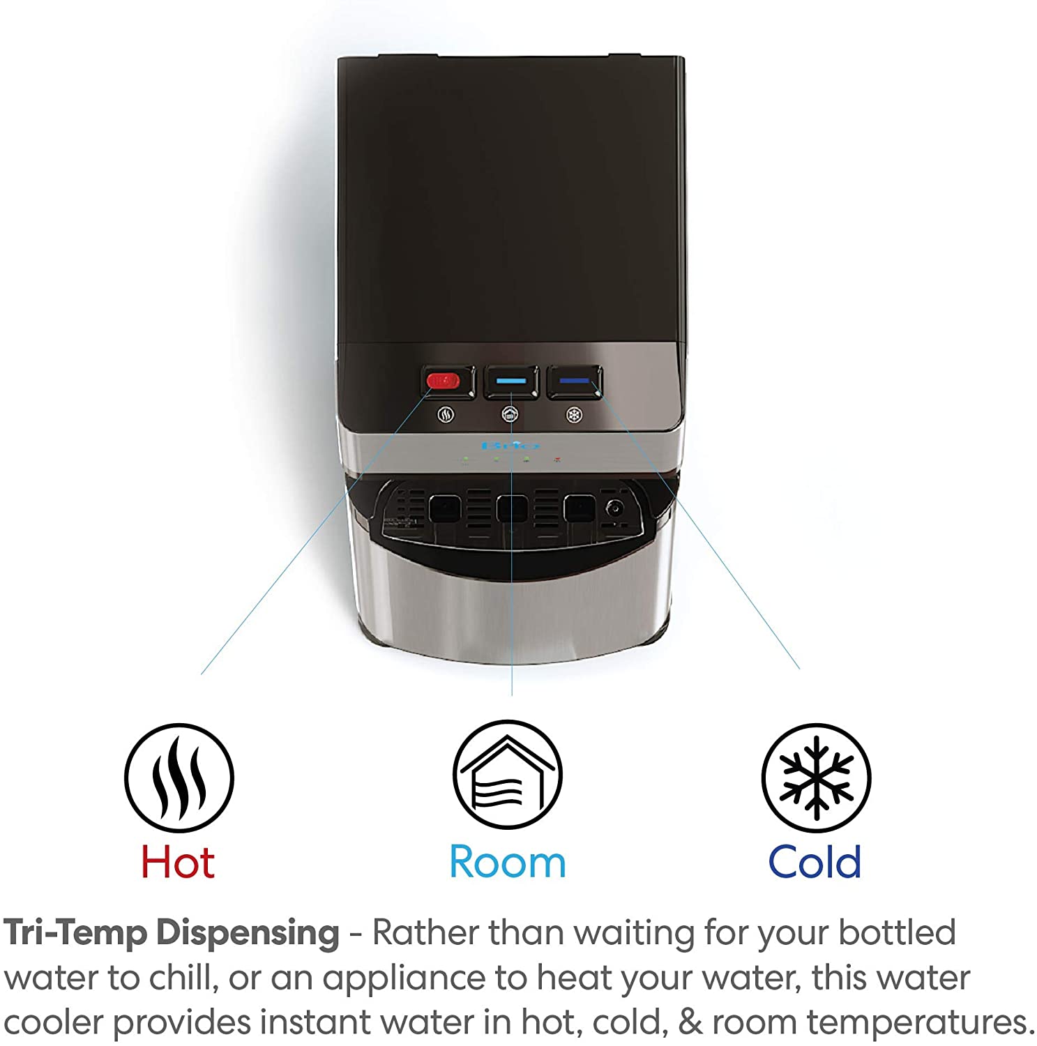 Brio Self Cleaning Bottom Loading Water Cooler Water Dispenser  3 Temperature Settings