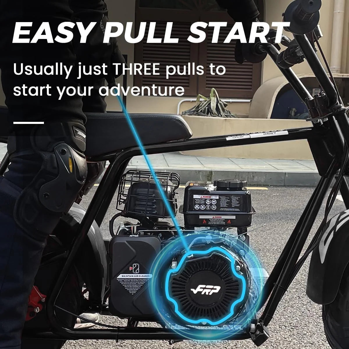 Mini Dirt Bike GMB100, 99 CC Gas Powered Mini Bike 4 Stroke 3HP, Off Road Mini Bikes for Kids and Adult, Trail Bike Up to 24 Mph, Weight Support Up to 185 LBS (Black)1 pcs