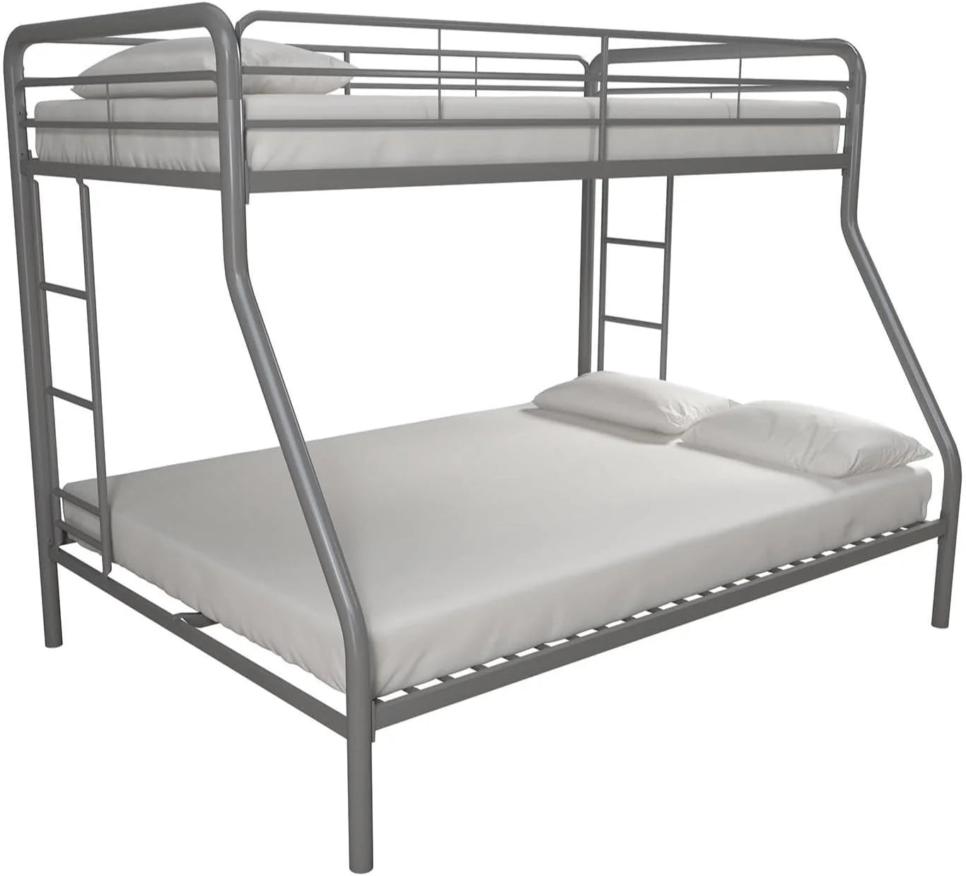 DHP Dusty Twin Over Full Metal Bunk Bed, Off White1 pcs