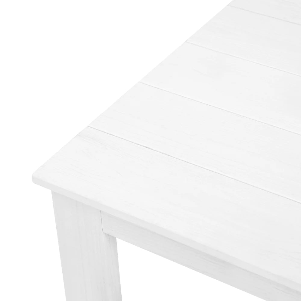 Foldable 3PC White Adirondack Chairs & Table Set by Gardeon