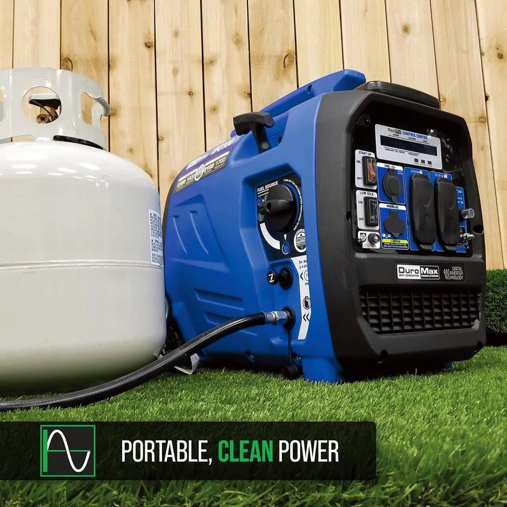 2300-watt dual-fuel portable digital inverter generator - Dual fuel (gasoline and propane), suitable for RVs and emergency use1 pcs