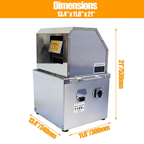 LGXEnzhuo 110V Electric Sugar Cane Press Juicer Machine, 800W Stainless Steel Desktop Sugarcane Juicing Crusher Extractor, with 3 Rollers for Home and Commercial: Home &amp; Kitchen