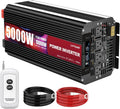 5000 Watt Power Inverter 12V to 110V 120V for Vehicle, Solar Inverter System, Heavy Duty, RV, Truck, Off Grid,Camping with 4 AC Outlets, LCD Display, Wireless Remote Control, Car Power Inverter1 pcs