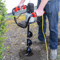XtremepowerUS 1500W Electric Post Hole Digger with 6&prime;&prime; Auger Bit, Anti Vibration Handle &amp; Safety Lock for Soil &amp; Fence Posts
