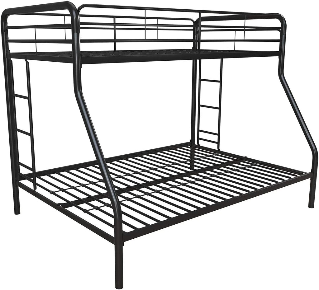 DHP Dusty Twin Over Full Metal Bunk Bed, Off White1 pcs