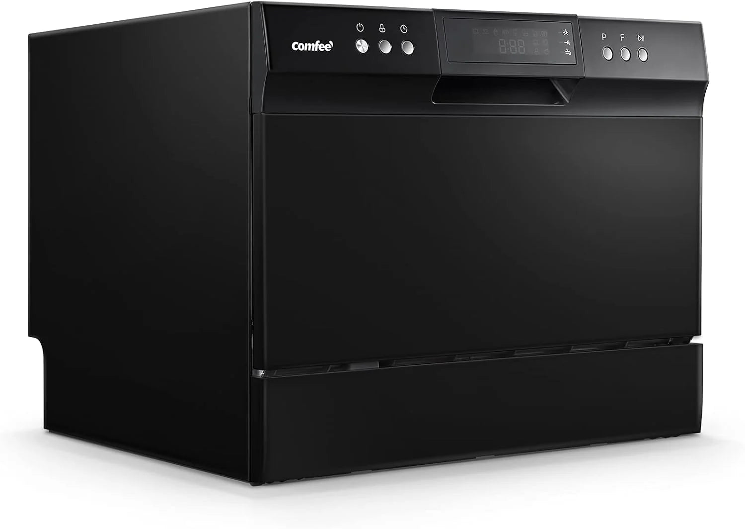 Desktop dishwasher, Energy Star portable dishwasher, 6 dish settings, small dishwasher with 8 washing programs, high-speed operation, baby care, energy-saving and glass material, dormitory dishwasher, RV and apartment dishwasher1 pcs