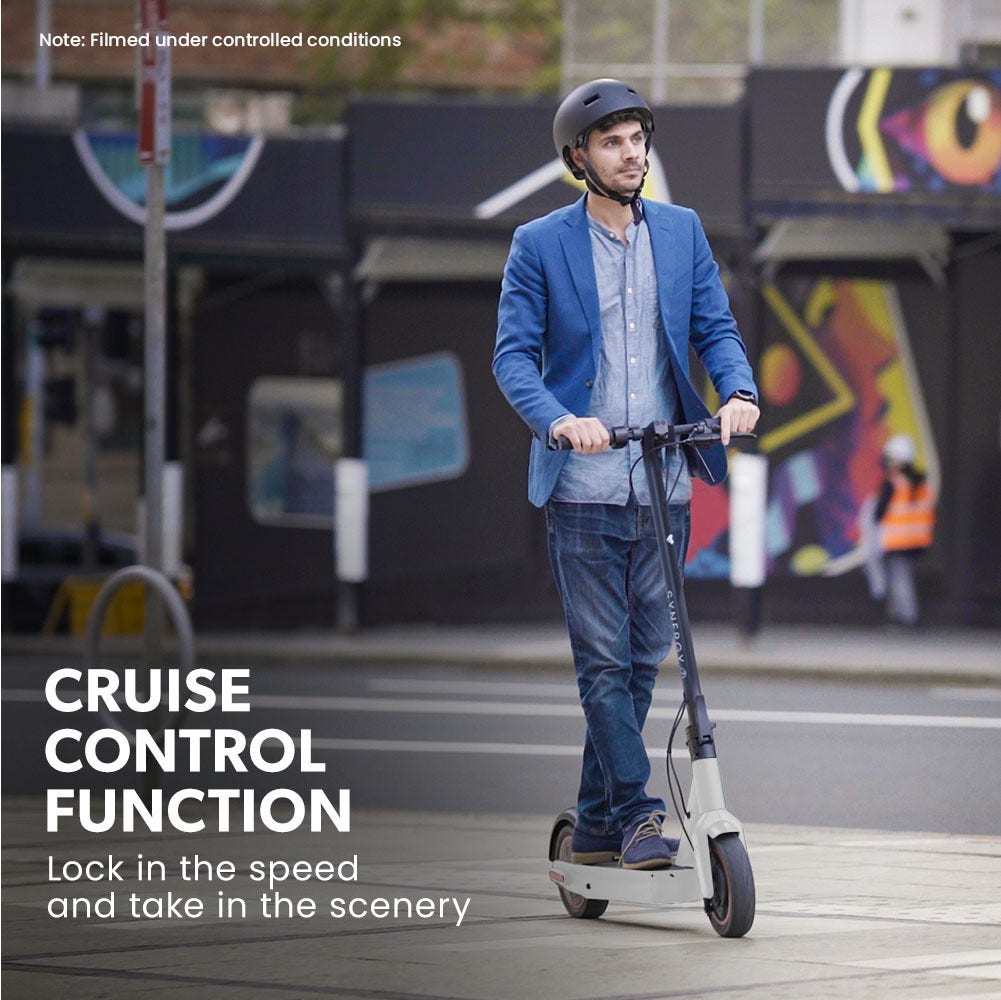 VALK Synergy 7 Electric Scooter, 500W 15Ah, AU Compliant, Motorised eScooter for Adults, White