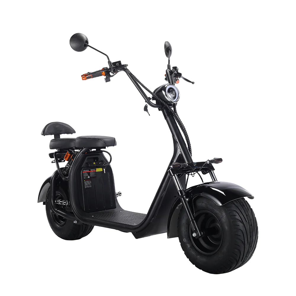 3000W 60V 12Ah Electric Scooter Off Road With Brushless Motor – Retro Style, Dual Seat, Hydraulic Disc Brakes