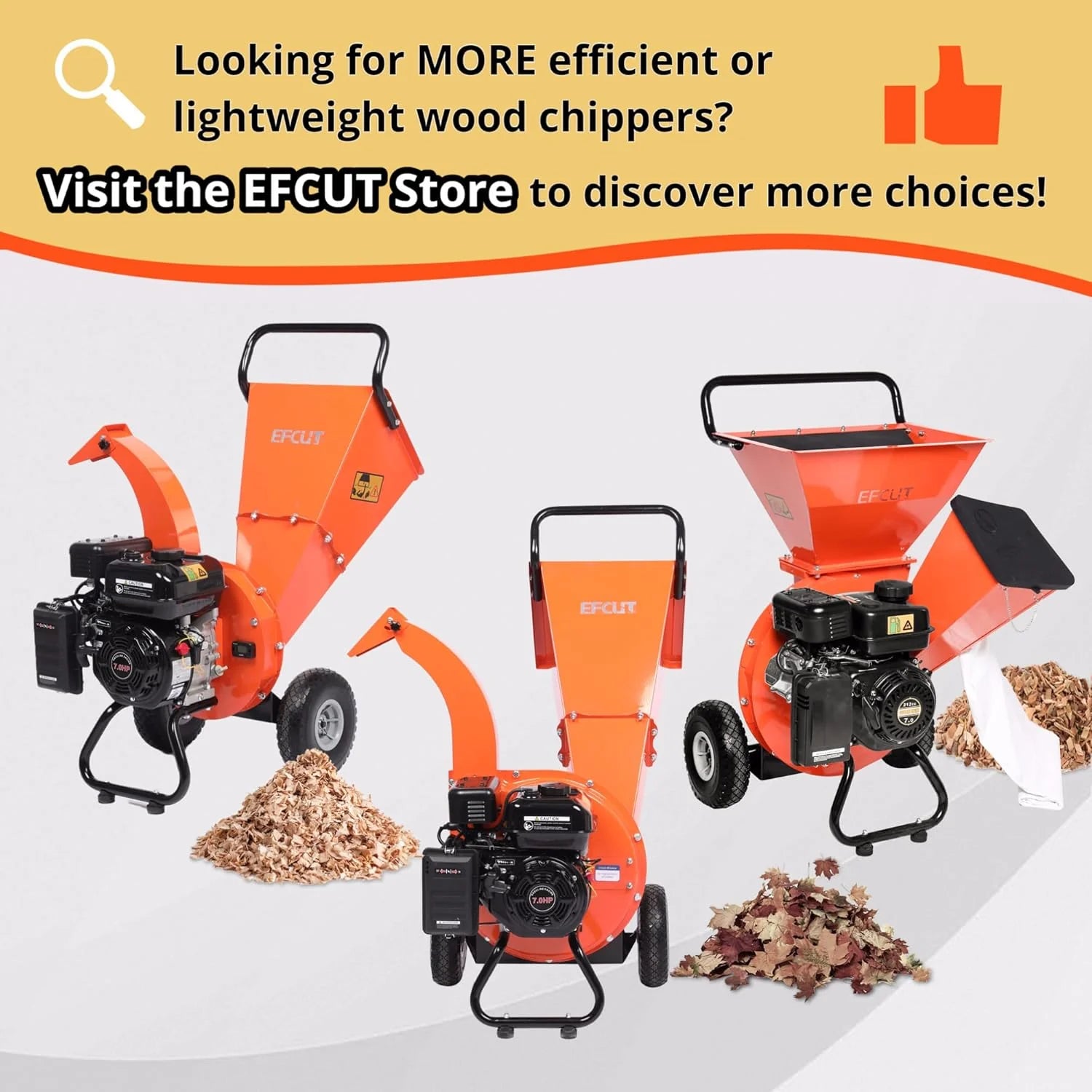 Wood Chipper Shredder Mulcher 7HP Gas Powered Heavy Duty Compact Design 3" Inch Max Capacity (R0)1 pcs
